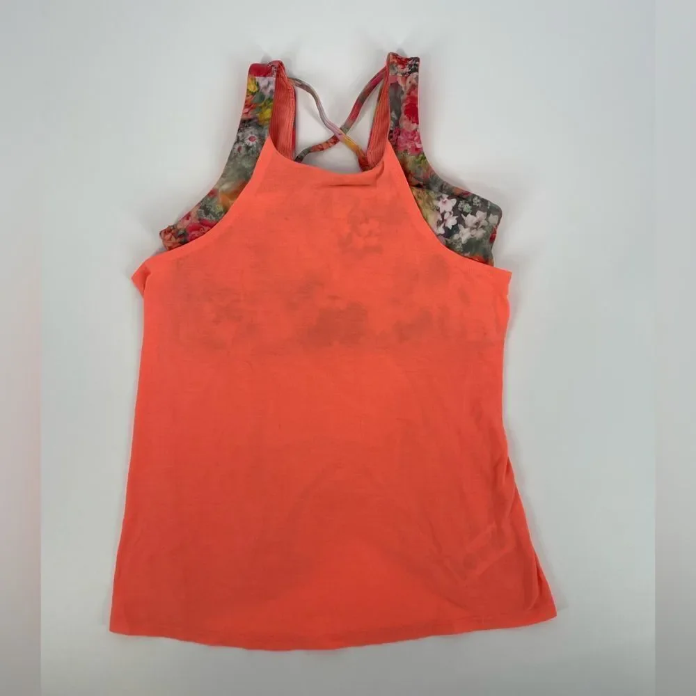 Athleta Girl Orange floral Outfit